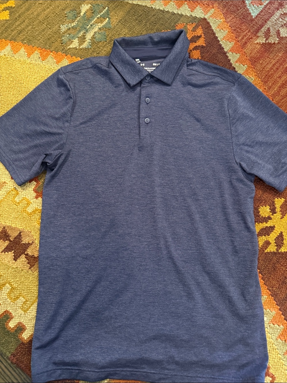 Under Armor Men's Navy Blue Dri-fit Polo Shirt